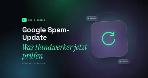 Titelbild mit dem Schriftzug Google Spam-Update und einem Kreislauf-Piktogramm