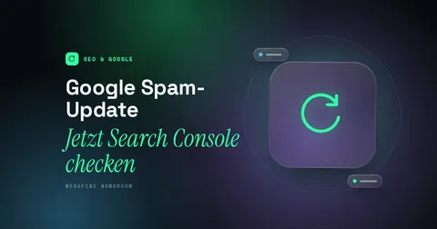 Titelbild mit dem Schriftzug Google Spam-Update und einem Kreislauf-Piktogramm