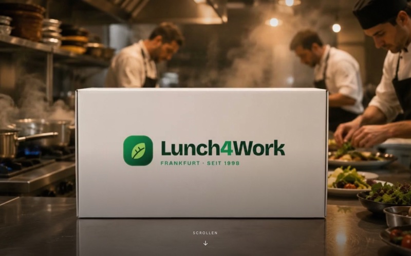 Website von WeRefine für Lunch4Work