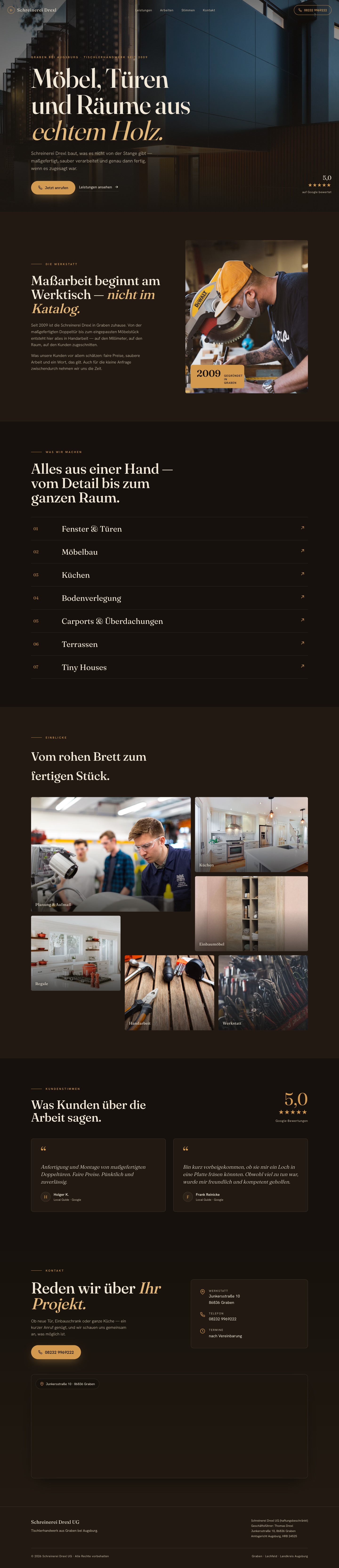 Fertige WeRefine-Website — Beispiel
